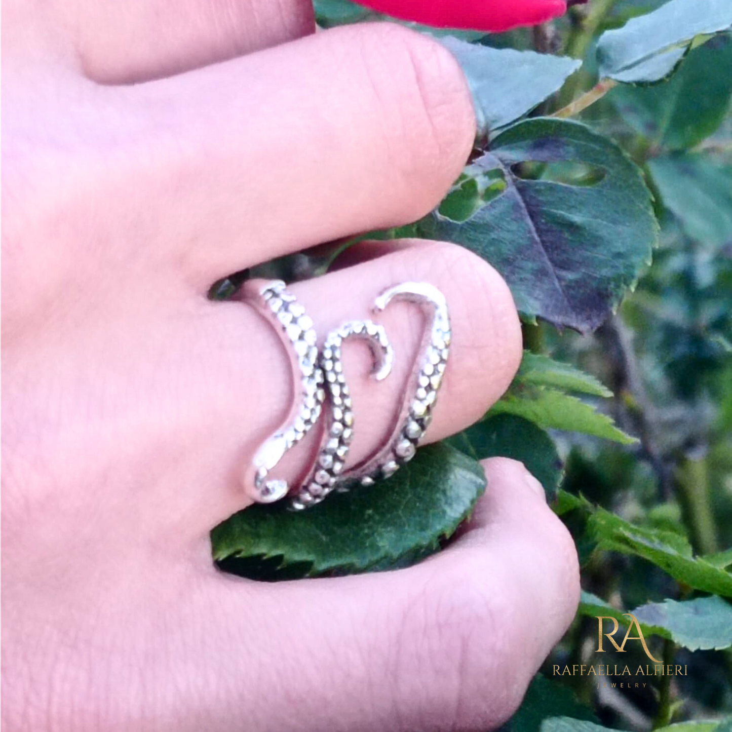 Anello Regolabile Tentacoli Polipo