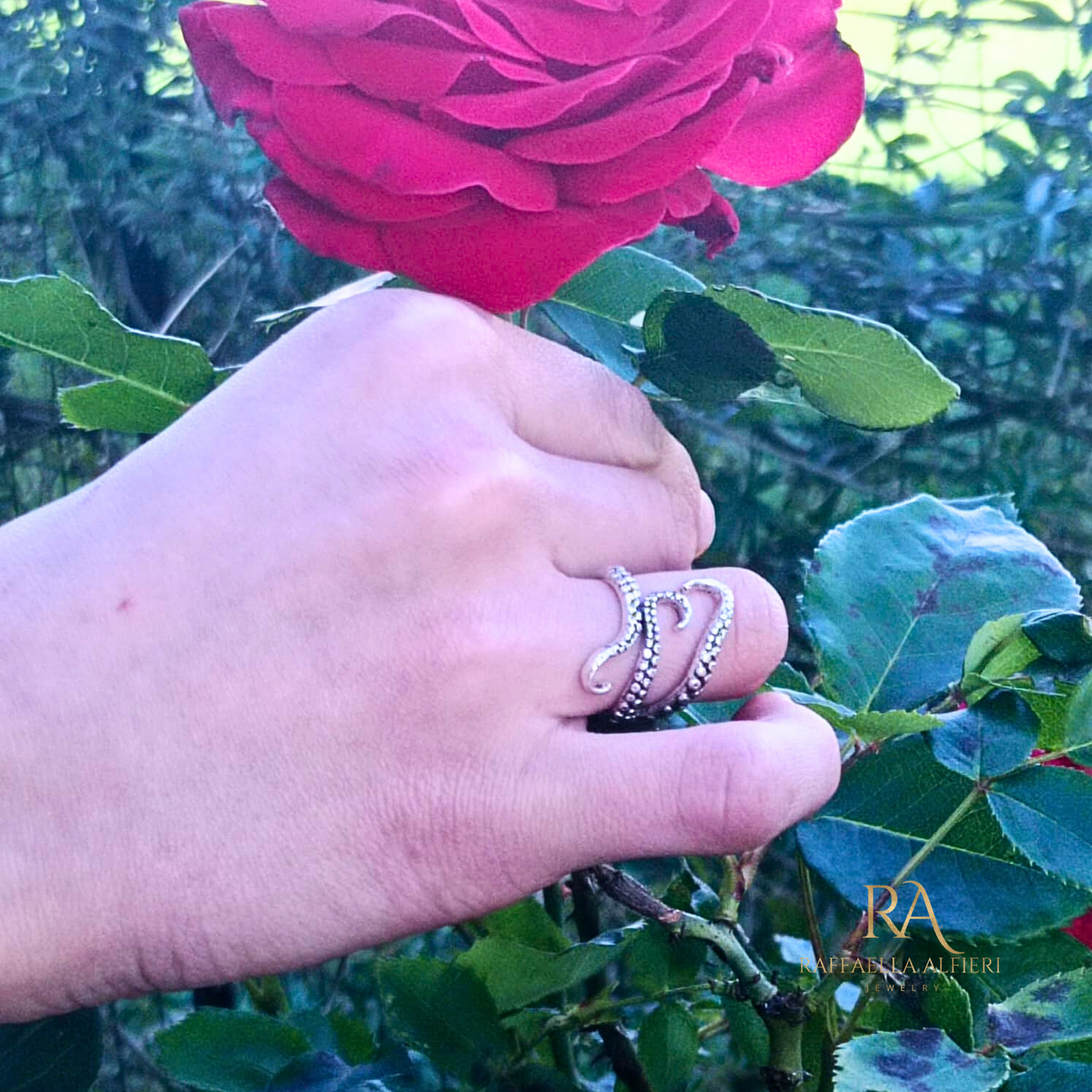 Anello Regolabile Tentacoli Polipo