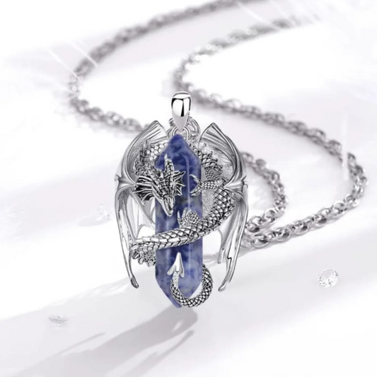Collana da uomo con pendente a forma di drago