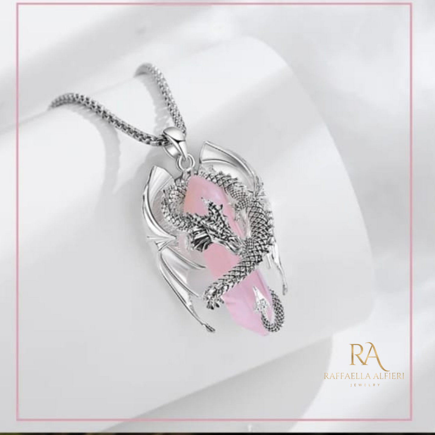 Dragon steel necklace