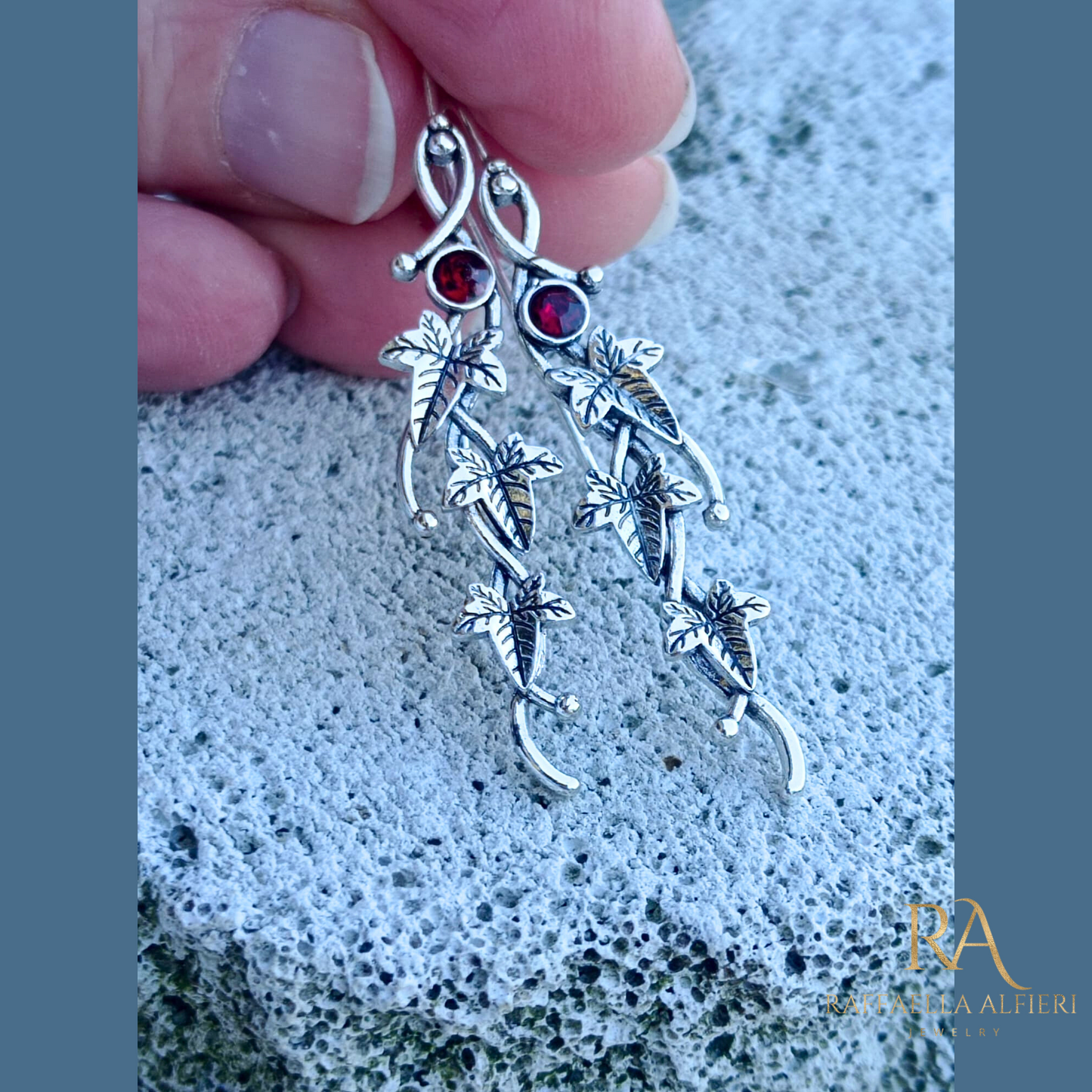 Earrings inspired by The Hobbit leaves