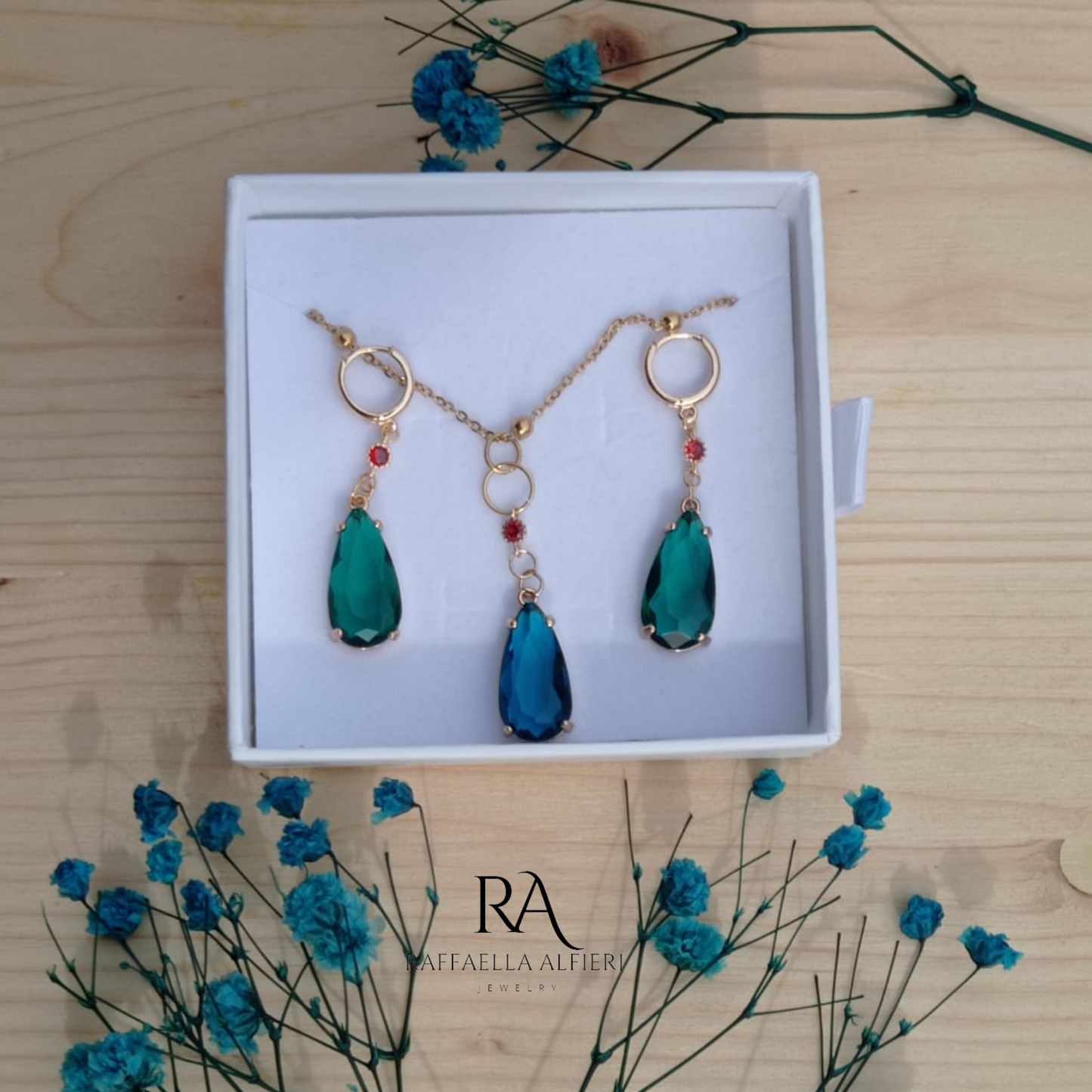 Howl's Moving Castle Earrings and necklace
