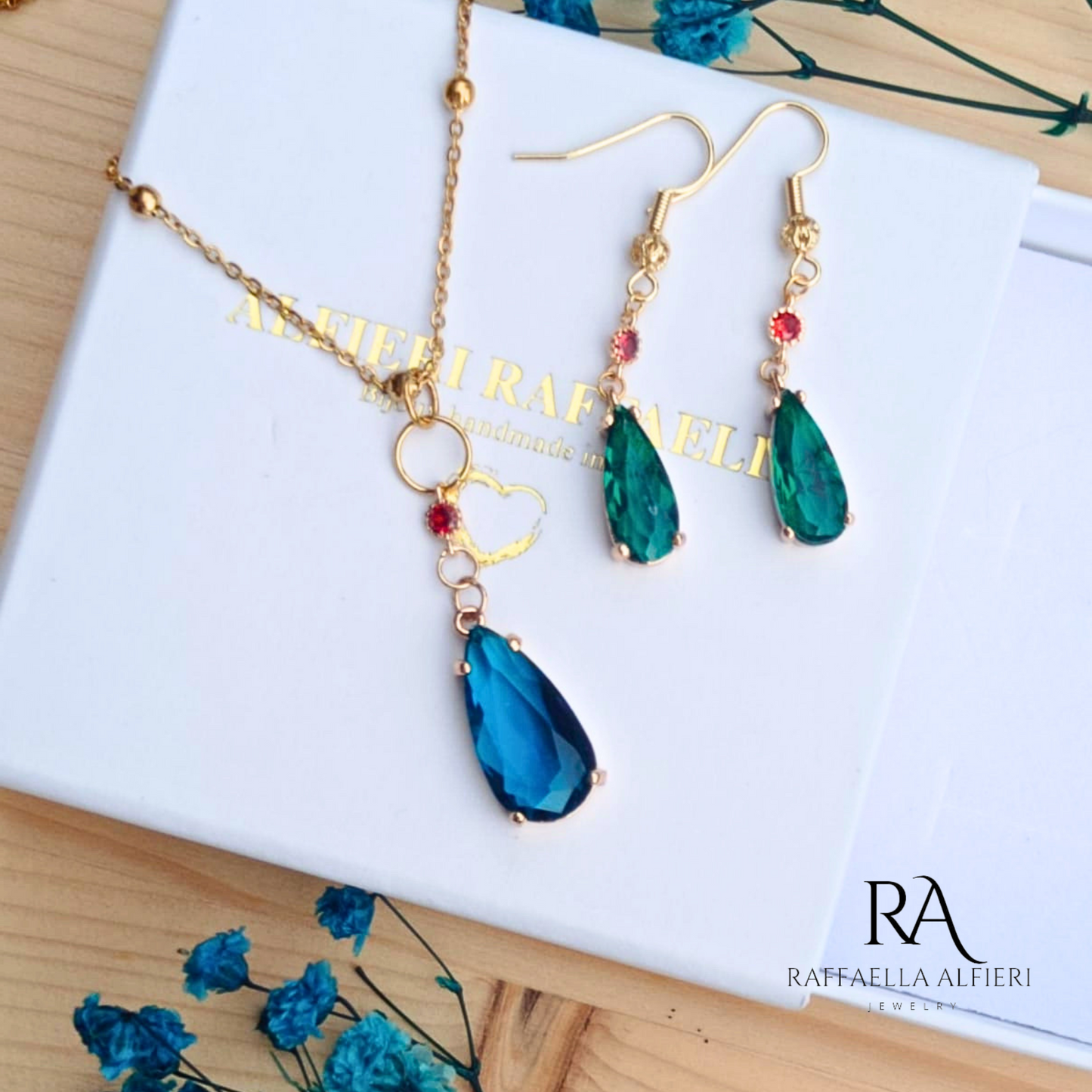 Howl's Moving Castle Earrings and necklace