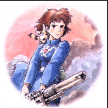 Nausicaa earrings. Nausicaa of the valley of the wind earrings dangle.