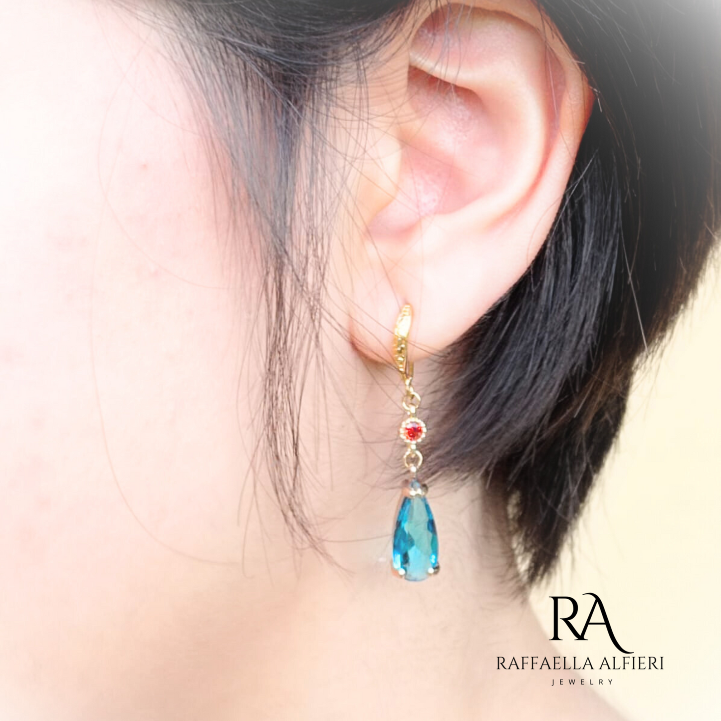 Crystal dangle earrings