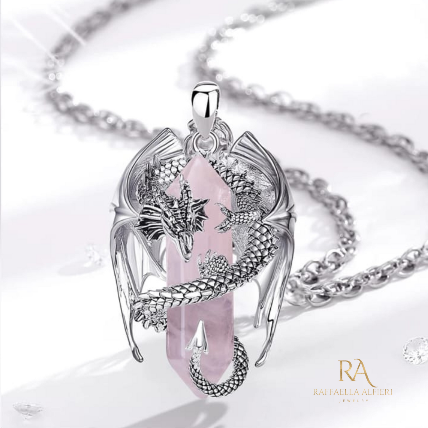 Dragon men's necklace