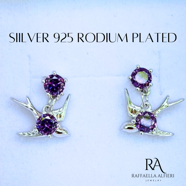 Titanic earrings swallow design