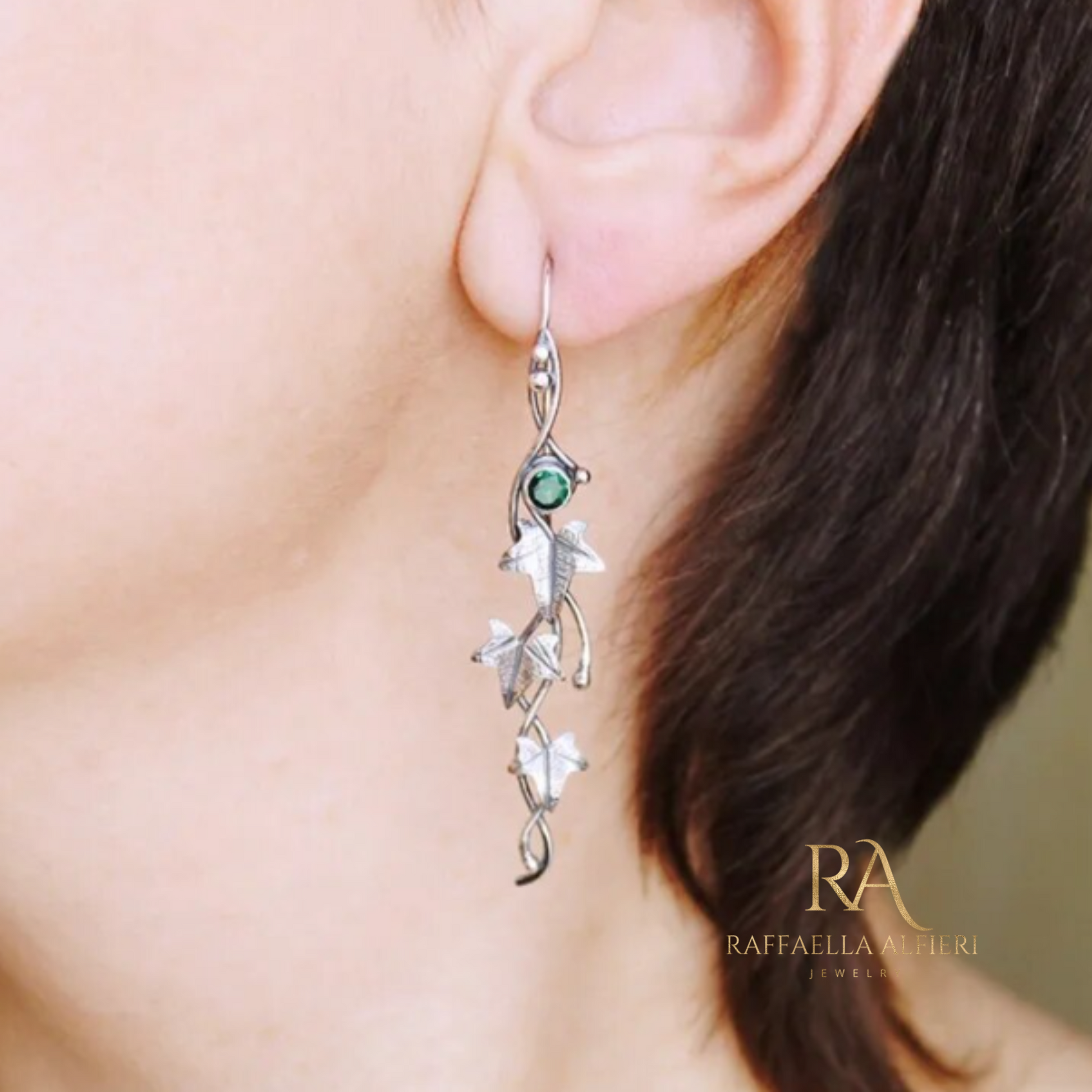 Earrings inspired by The Hobbit leaves