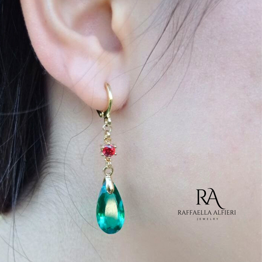 Orecchini ispirati al mago Howl dell'anime Howl moving castle dello studio Ghibli indossati