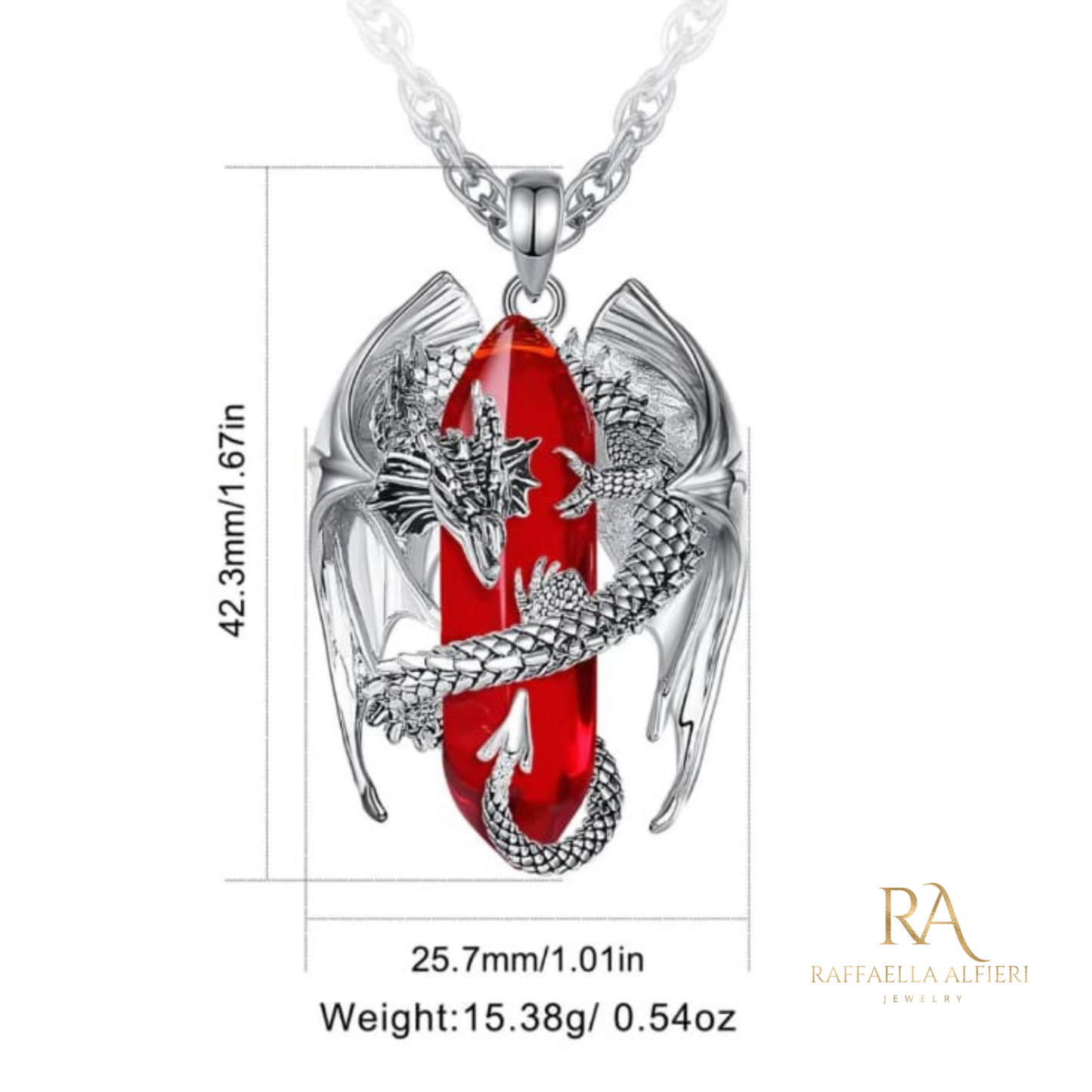 collana con drago pendente