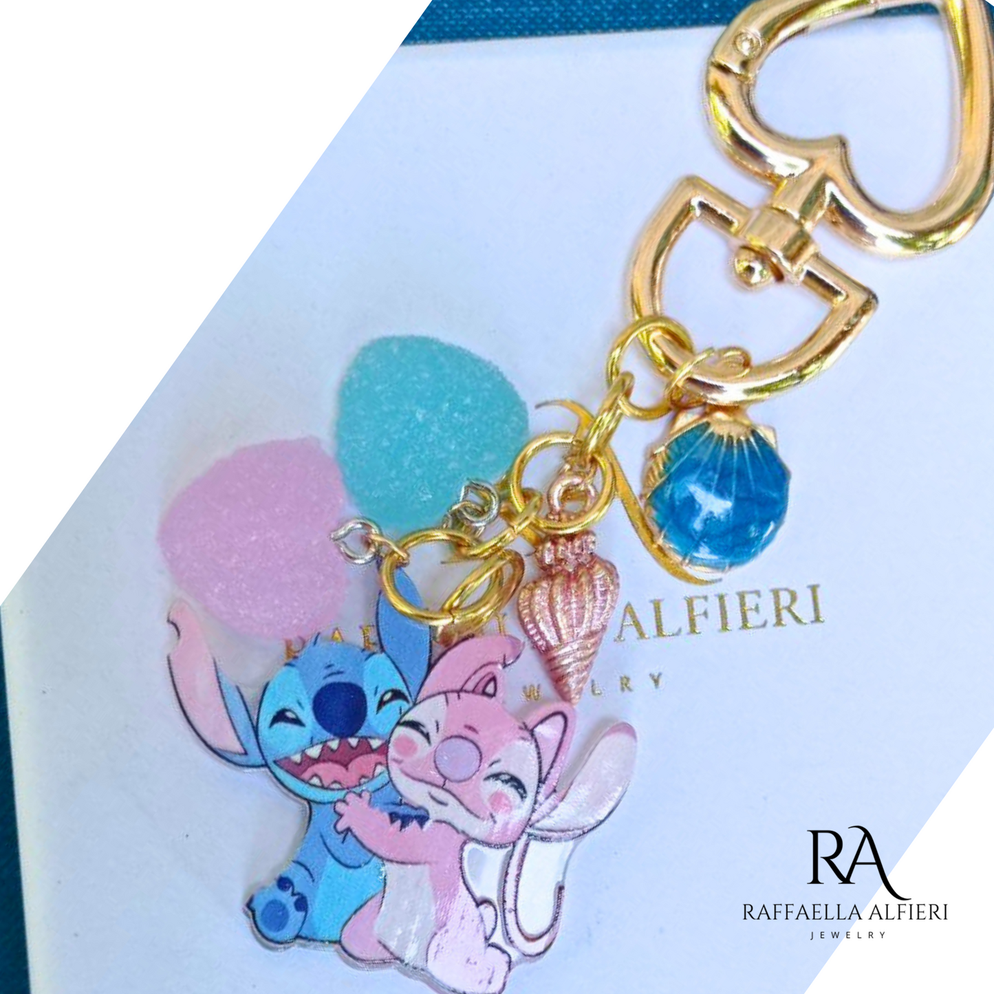 Ciondolo per borsa Lilo e Stitch