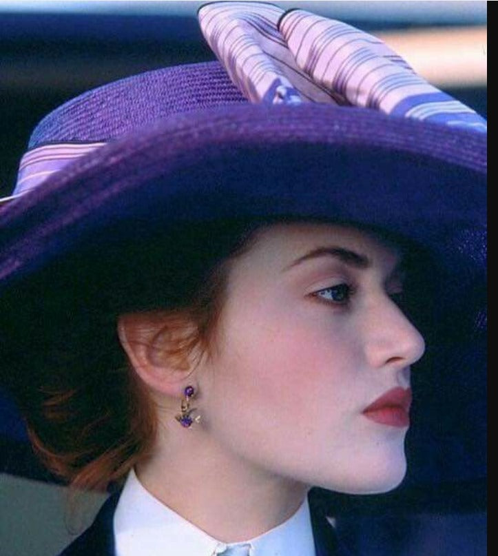 Orecchini ametista Rose Titanic