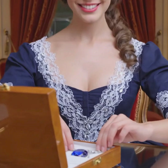 Il cuore dell'oceano. Replica fedele della collana del Titanic.